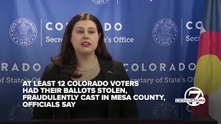 Mesa County thwarts voter fraud effort after 12 stolen ballots were cast  Full press conference [upl. by Hgielar353]