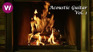 Relaxing Fireplace with Acoustic Guitar  wocomoAMBIENT [upl. by Lody]