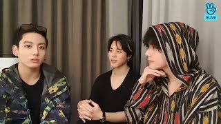 ENG SUB BTS V TAEHYUNG JIMIN amp JUNGKOOK LIVE VLIVE PART 1 [upl. by Friday]