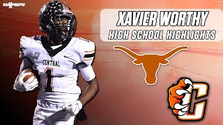 XAVIER WORTHY WAS A SPEEDSTER IN HIGH SCHOOL 😮‍💨  HIGHLIGHTS 🏈 🔥 [upl. by Licec657]