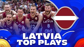 Latvias Top Plays 💥 at FIBA Basketball World Cup 2023 [upl. by Nive]