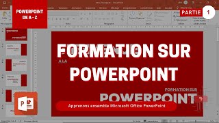 PowerPoint Formation Partie1  Afro Tech Formation [upl. by Garold]