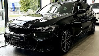 2024 BMW 330e M Sport Touring in Sapphire Black  Interior and Exterior Review 4K [upl. by Ettenor661]