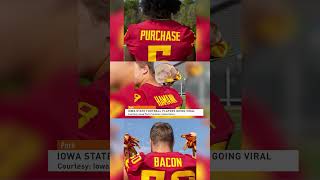 Iowa State Football Players Go Viral in Purchase Moore Hamann Bacon Campaign shorts [upl. by Jurdi]