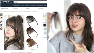 I Ordered My Own Bangs Off Amazon 🤔🙅 [upl. by Nica46]