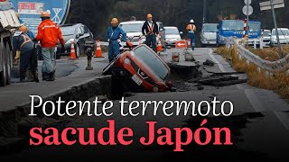 Potente terremoto sacude Japón [upl. by Phyllys]