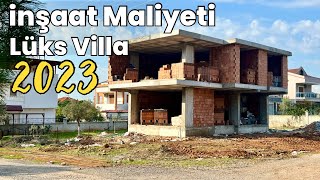 Müstakil Lüks Villa Maliyeti  Kaba İnşaat 2023 Maliyeti [upl. by Ahtabbat]