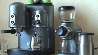 Kitchenaid Espressomaschine Kaffeemühle Latte Macchiato selber machen [upl. by Nuavahs709]