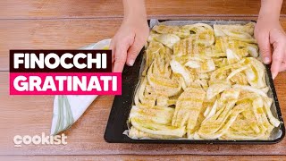 FINOCCHI GRATINATI al forno CROCCANTI e VELOCI da preparare 😋 [upl. by Lewellen]