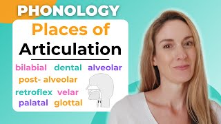 Place of Articulation  Consonant Sounds in English  Phonology [upl. by Oiralih]