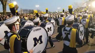 Michigan Marching Band 2022 Michigan State Game Parade to Stadium [upl. by Foushee804]