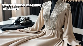 Rhinestone Heat Transfer Press Reveals the SECRET to Stunning Abaya Designs [upl. by Nicks]