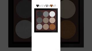 Creating an Eyeshadow Palette with Heart Emojis 🖤🤍🩶🤎 colormixing procreate satisfying [upl. by Eugenle]