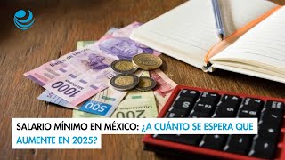 Salario mínimo en México ¿A cuánto se espera que aumente en 2025 [upl. by Euqinomahs]