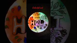 holi art colourful art  shorts trending [upl. by Nananne]