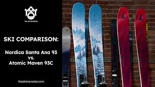 Ski Comparison Nordica Santa Ana 93 vs Atomic Maven 93C [upl. by Marella]