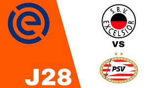 RESUMEN Excelsior 02 PSV en vivo Eredivisie 202324 Jornada 28 [upl. by Jaimie]