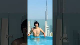 Dubai UAE Tel Aviv dance souravarmy swimming souravjoshifanclub souravjoshivlogsnewsong pool [upl. by Enttirb671]