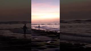 Beautiful View Beach with Sunset in Bali bali beach sunset beautiful [upl. by Nigem63]