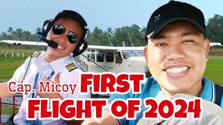 First Flight of 2024✈️ Maconacon  Cauayan Airport Kahit Maulan [upl. by Ehcsrop]