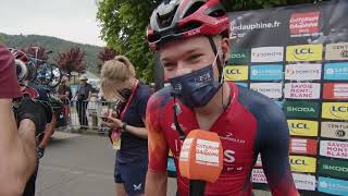 Ethan Hayter  Interview at the start  Stage 1  Critérium du Dauphiné 2023 [upl. by Leventis]