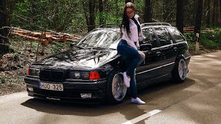 B M W 330d E36 Touring Stance Lithuania [upl. by Samal]