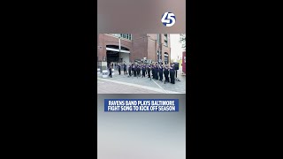 Ravens band plays Baltimore fight song ahead of season opener [upl. by Legir]