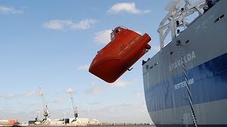 FreeFall Lifeboat  Launching amp Recovery Of Free Fall Lifeboats [upl. by Nobile338]