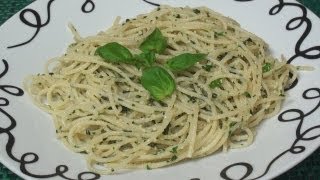 Spaghetti with Herb Sauce Recipe [upl. by Odelet]