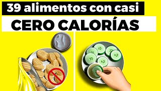 39 deliciosos alimentos que tienen casi 0 calorías [upl. by Eillehs]