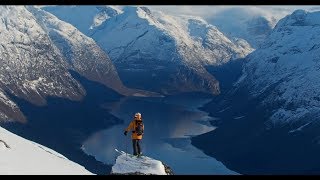 Ski touring from Loen Skylift Stryn Norway [upl. by Oned]