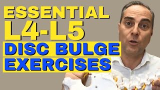 5 Best Exercises for L4 L5 Disc Bulge Relief  Proven Moves for Quick Results  Dr Walter Salubro [upl. by Swope]