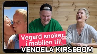 Vegard snoker i mobilen til Vendela Kirsebom [upl. by Ocirderf]