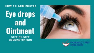 How to administer eye drops and ointment a stepbystep demonstration  PEBC OSPE amp pharmacist OSCE [upl. by Ingrid]