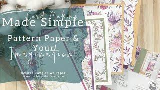 Card Making made Simply  P13 6x6 Paper Pad  Time to Relax  Card Making Made Simple Tutorial [upl. by Bergess]