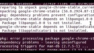 Ubuntu 1604  Failed to install google chrome depends on libpango1 and libappindicator1 [upl. by Akialam]