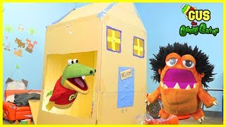 BOX FORT CHALLENGE How to build and pretend play Hide N Seek [upl. by Lotsirb74]