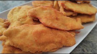 Filetes empanados o empanizados SIN HUEVO  Recetas de Cocina [upl. by Rosemonde]