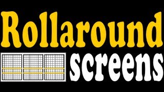 Rollaround Screens warehouse door screen assembly MP4 [upl. by Nylorahs]