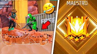 SUBIMOS A GRAN MAESTRO CAMUFLADOS EN KALAHARI ⭐️😂 gracioso FREE FIRE [upl. by Etnomal938]