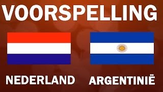 FIFA voorspelling WK 2014 Nederland  Argentinië [upl. by Coryden]