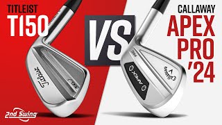 TITLEIST T150 vs CALLAWAY APEX PRO 24  Golf Irons Comparison [upl. by Ydnec]