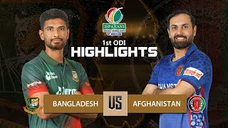 Bangladesh vs Afghanistan Highlights  1st ODI  Afghanistan tour of Bangladesh 2022 [upl. by Yanal263]