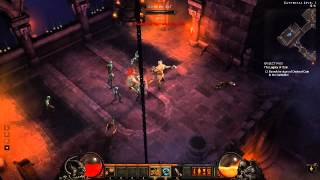 Diablo 3  Barbarian killing Azmodan in 330 Inferno Double Tornado [upl. by Saxena]