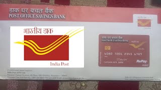 Post Office ATM Card Unboxing 2024  Post Office ATM Card Kit Full Detail [upl. by Adnilram]