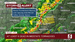 Hendersonville tornado damage has shut down most of Main Street [upl. by Aldredge]