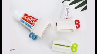 Rolling Tube Toothpaste Squeezer Dispenser Seat Holder Stand Roller Bathroom Set from Aliexpress [upl. by Steffie58]