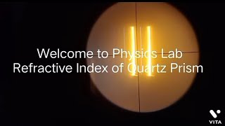 Refractive Index of Quartz Prism [upl. by Dott]