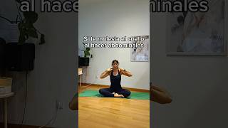 abdominales sin dolor cervical ¿Cómo pilatesencasa espaldasana abdomen [upl. by Ahcsatan399]