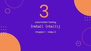 3 Install Intellij  Selenium WebDriver  شرح الاوتوميشن باستخدام سيلينوم [upl. by Wilbur862]